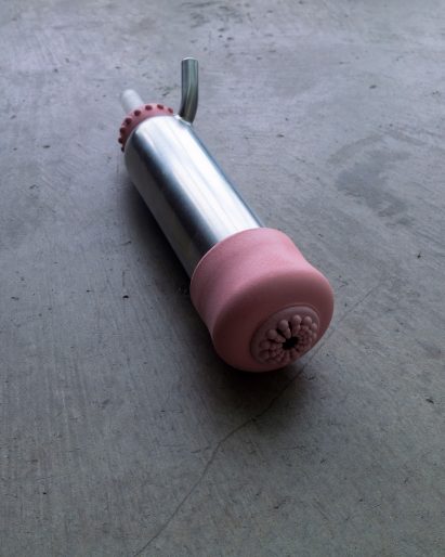 Teat massager on a milking machine pump Ece Tan of Central Saint Martins