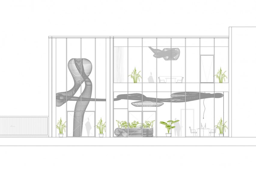 Elevation of A Factory Face Lift by Enter Projects Asia