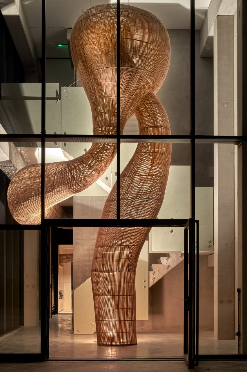 Rattan sculpture