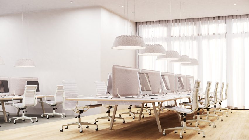 Fost Bulb PET felt acoustic lamp by De Vorm