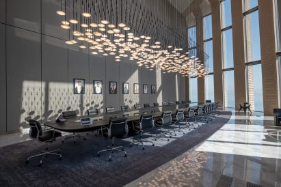 Boardroom in National Bank of Kuwait Headquarters