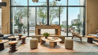 Hotel lobby of the Grand