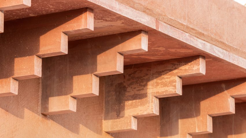 Roof supports, Mud House by Sketch Design Studio