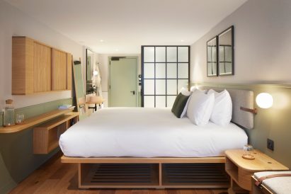 Bedroom in Inhabit Queen's Gardens by Holland Harvey Architects