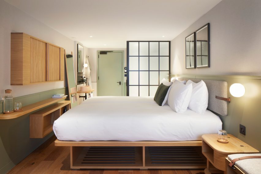 Bedroom in Inhabit Queen's Gardens by Holland Harvey Architects
