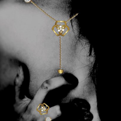 Concept drawing for a jewellery design by a student at Istituto Marangoni