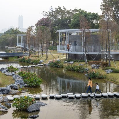 Shenzhen Lotus Water Culture Base: Landscape Design for Honghu Park Water Purification Station by NODE Architecture & Urbanism