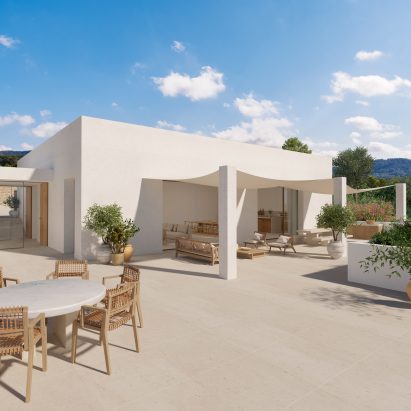 John Pawson designs two luxury limestone villas in Ibiza