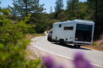 View of trailer from the back