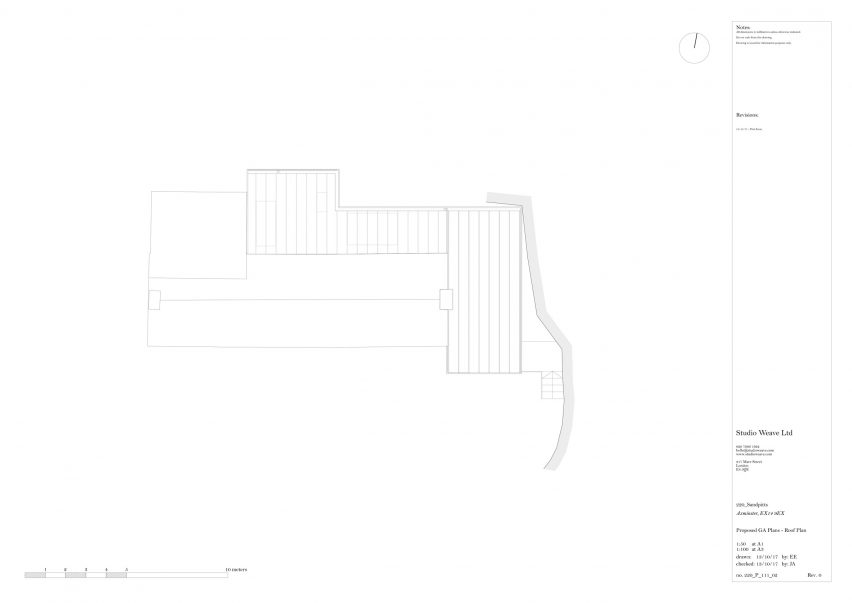 Roof plan of Made of Sand by Studio Weave