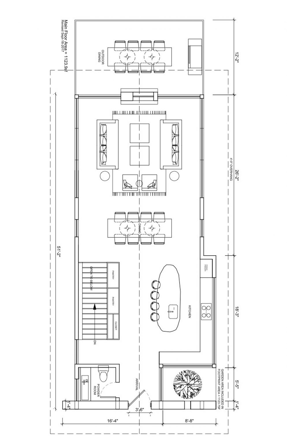 Main level floor plan
