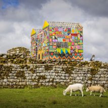Morag Myerscough recreates Roman gateway at Hadrian's Wall