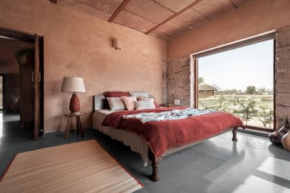 Bedroom of Mud House by Sketch Design Studio