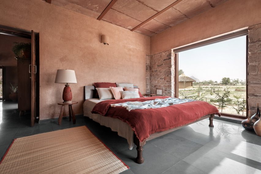 Bedroom of Mud House by Sketch Design Studio