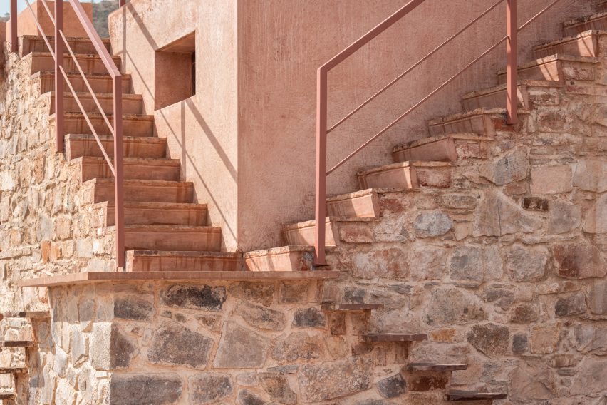 Staircases, Mud House by Sketch Design Studio