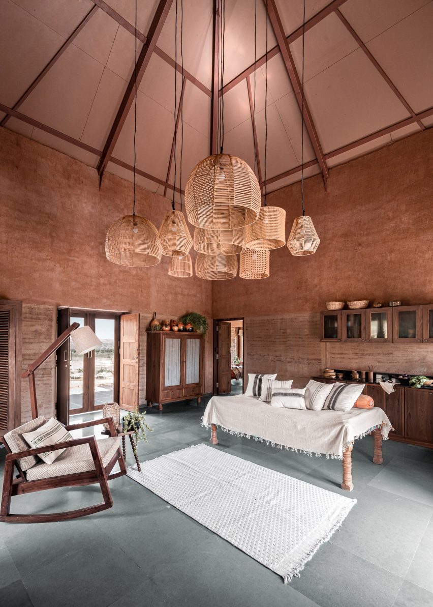Living room, Mud House by Sketch Design Studio
