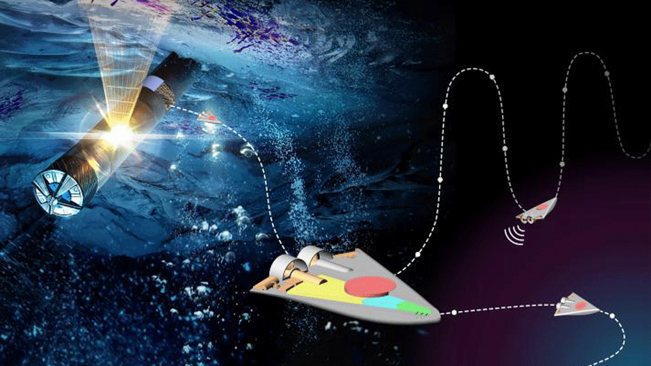 An underwater probe and swimming robots
