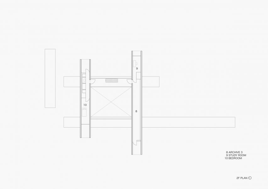 Culvert Guesthouse by Nendo plans
