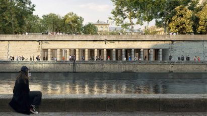 Render of Notre-Dame underground visitor centre