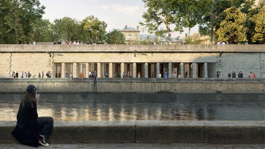 Render of Notre-Dame underground visitor centre