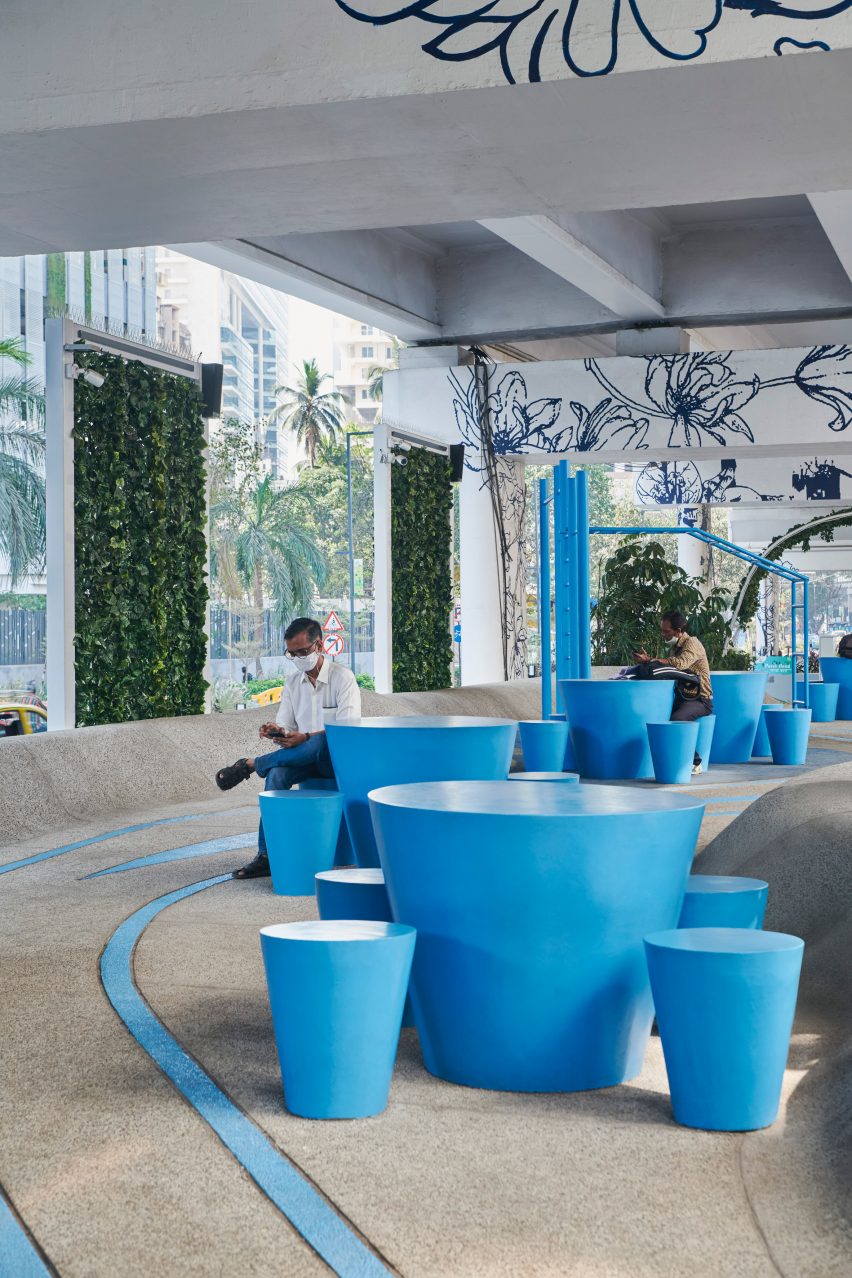 Seating at One Green Mile by MVRDV and StudioPOD