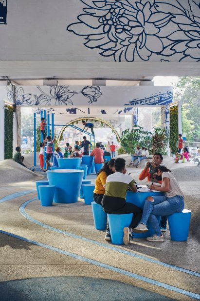 Seating at One Green Mile by MVRDV and StudioPOD