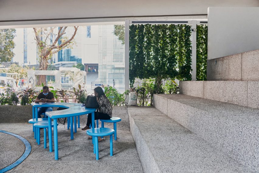 Seating at One Green Mile by MVRDV and StudioPOD