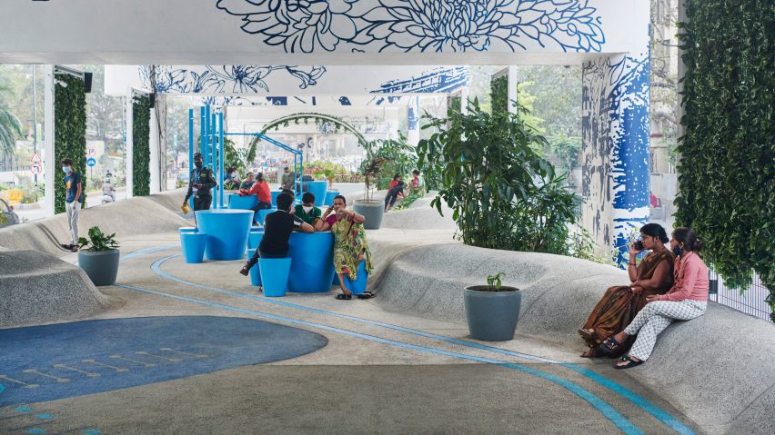 Seating at One Green Mile by MVRDV and StudioPOD