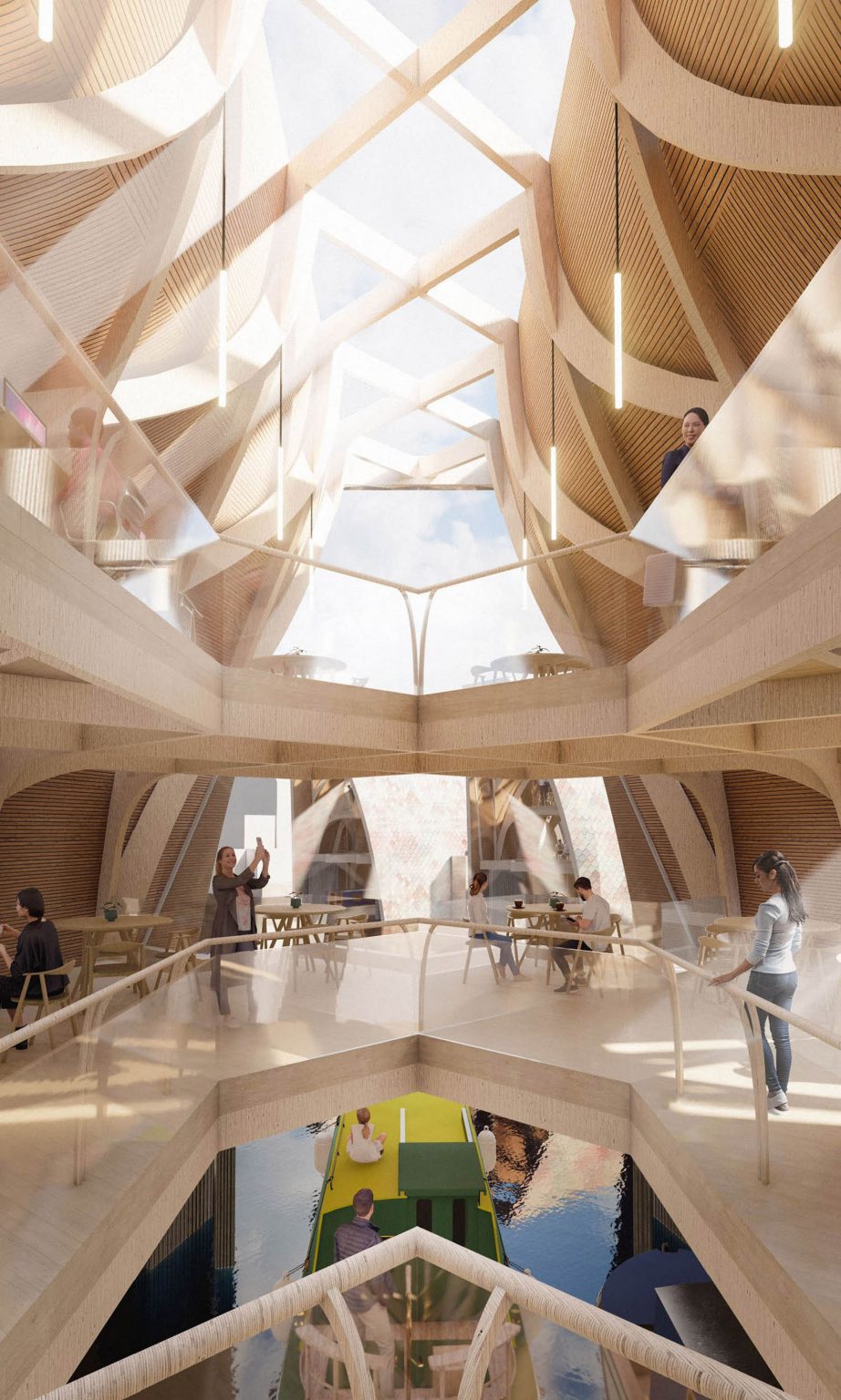 Internal rendering of building atrium
