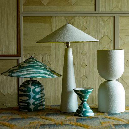 Palefire Studio creates modular lamps from recycled paper pulp