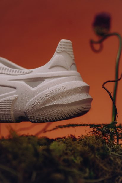 The back of a Plastic Soul shoe
