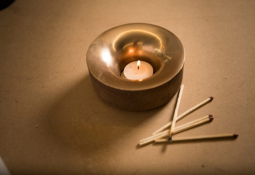 Candle holder from the (Re)imagining Aydon exhibition