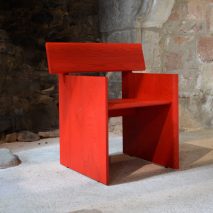 Red Plank Chair by Anthony Forsyth