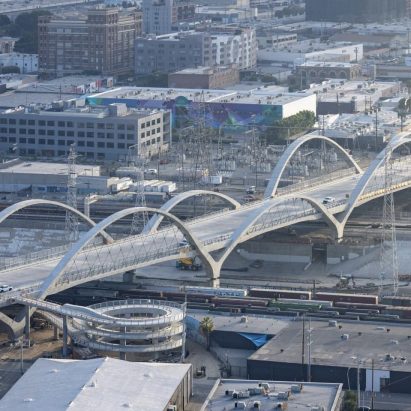 Dezeen Debate newsletter features a ribbon-like bridge