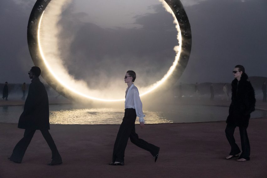 Es Devlin created the set for Saint Laurent's Spring Summer 20223 menswear show