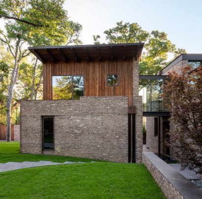 Brick and ash house