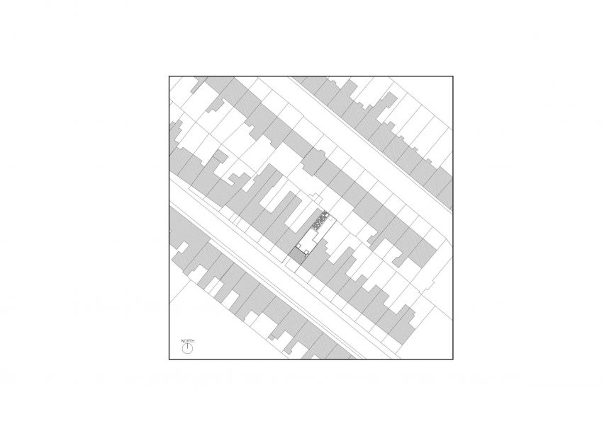 Site plan of Dublin house extension by Scullion Architects
