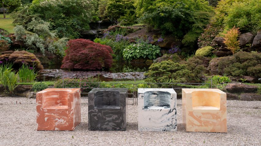 Scottish designers create benches informed by Mount Stuart House on the Isle of Bute