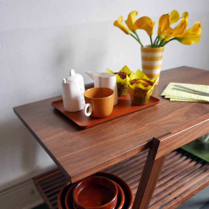 Slatted Tea Cart by Smilow Design