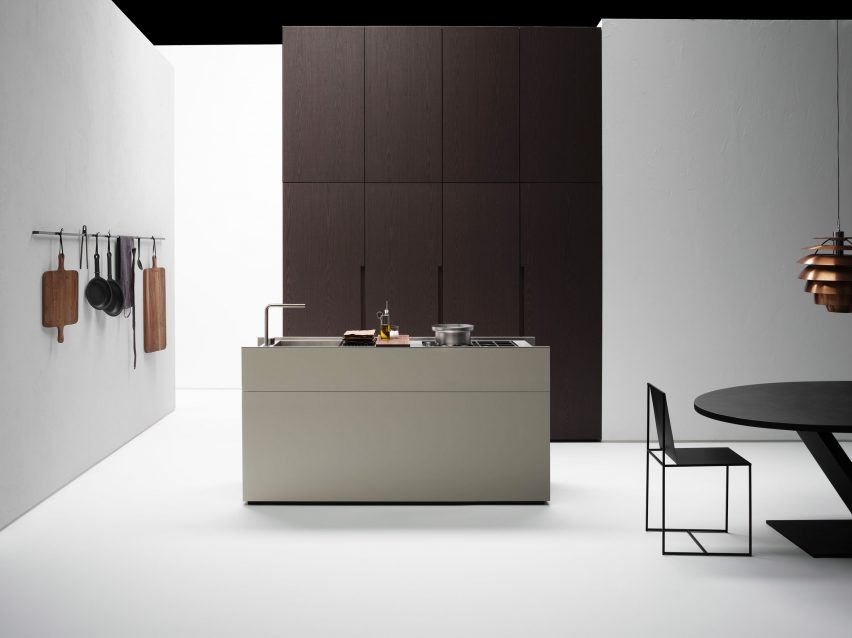 Small Living Kitchens – tall units by Falper