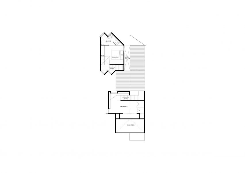 First floor plan of Host House by Splinter Society