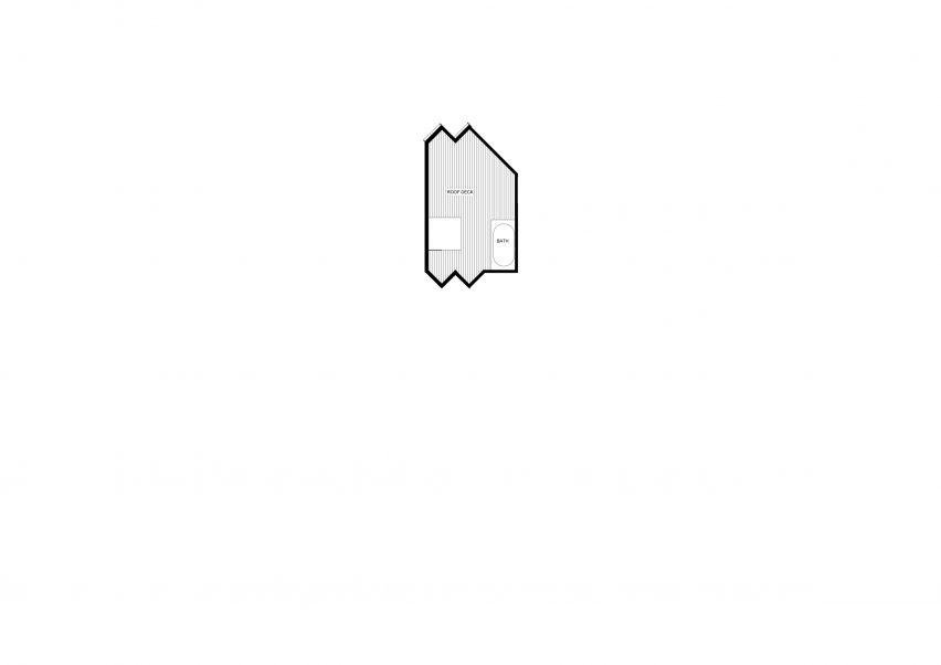 Roof deck plan of Host House by Splinter Society