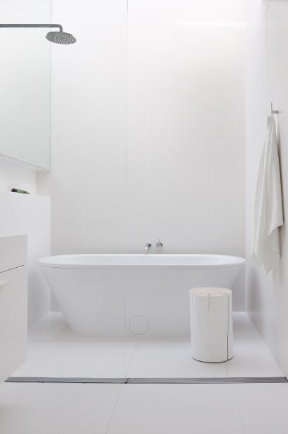 White bathroom in Alfred Street Residence