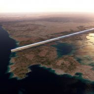 Visual of The Line city in Saudi Arabia