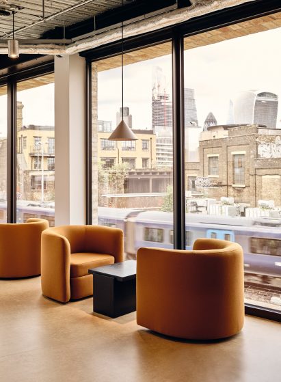 Window seats in TOG at Borough Yards by Studio David Thulstrup