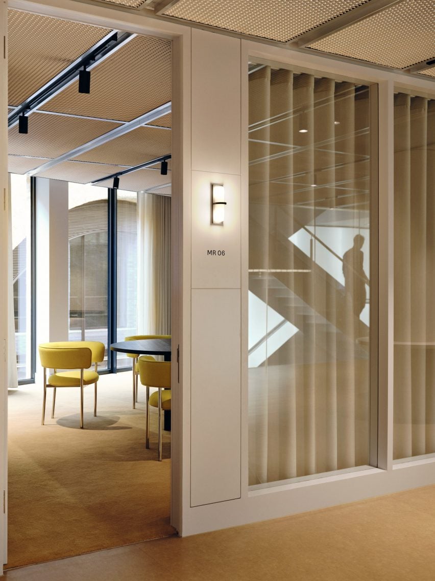 Glass partition in TOG at Borough Yards by Studio David Thulstrup