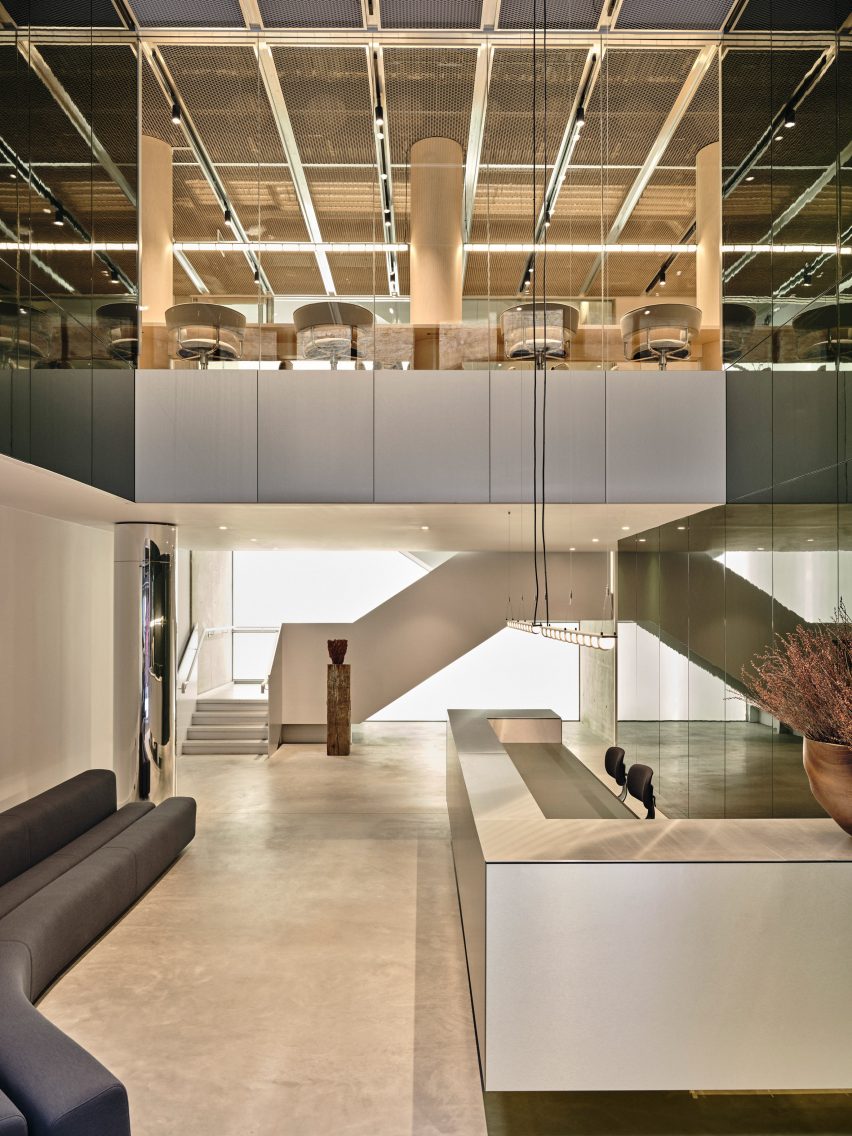 Entrance lobby of TOG at Borough Yards by Studio David Thulstrup