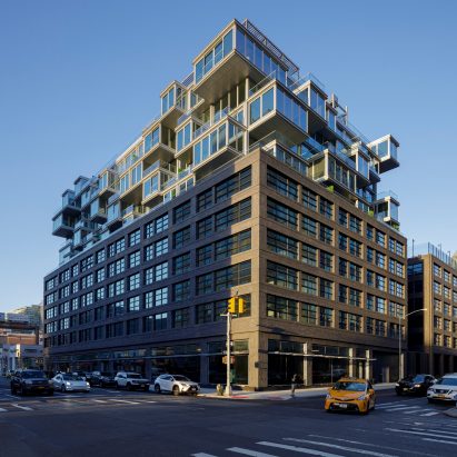 West Residence Club by Concrete facade
