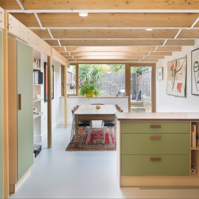 Scaffolding Board House by A-Zero Architects