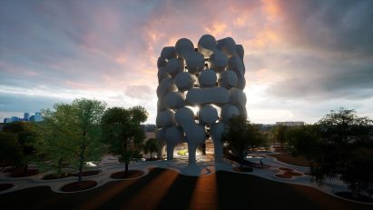 A render of Vienna's Augarten reimagined